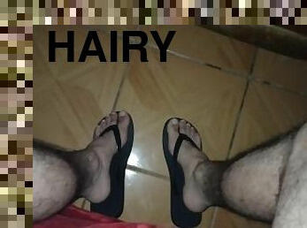 berambut, awam, amateur, matang, homoseksual, kaki, fetish, solo, berotot, merangsang-dengan-kaki