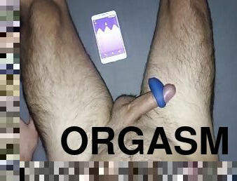 orgasme, amatør, leke, cum, pikk