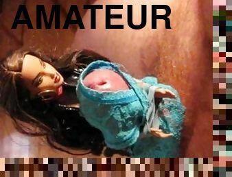 masturbation, amateur, ejaculation-sur-le-corps, jouet, branlette, ejaculation, sperme, fétiche, solo, poupée