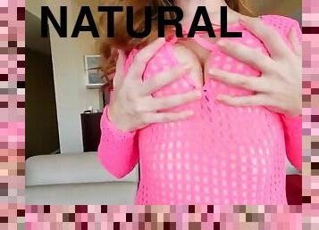 Lena paul bounces her great natural tits all over the place