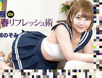 Nozomi Nakase SEX With School Cosplay : Will lick it a lot - Caribbeancom