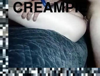 Bareback creampie and solo compilation