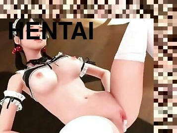 asiatiche, culi, tettone, cameriere, giovanissime, giapponesi, biancheria-intima, manga, dispettose, 3d