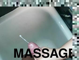 Washing my dick until I cum