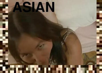 Salacious asian teen from russia rita marie gets boned