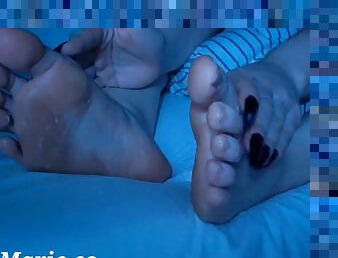 Miss Marie In Close-up Foot Massage With