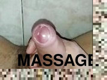 I massage my cock and also my balls,natural lubricant :)