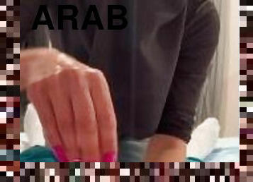 Arab stepmom helped me cum with her hand