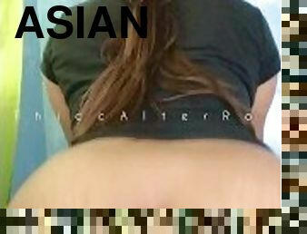 asia, selingkuh, pacar-perempuan, fantasi, menunggangi, sempurna, cowgirl-posisi-sex-wanita-di-atas-pria, filipina, penis