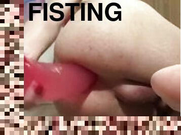 fisting, imens-huge, masturbare-masturbation, amatori, anal, jucarie, lenjerie, dildo, micuta, bruneta