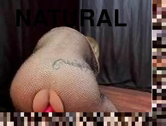 NATURAL CURVY - I fuck my ass with a big cock while I’m doing videocall