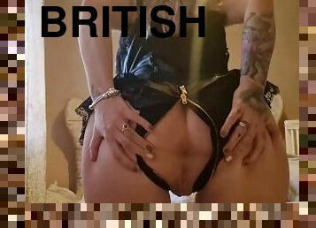Sexy strip tattooed British slag
