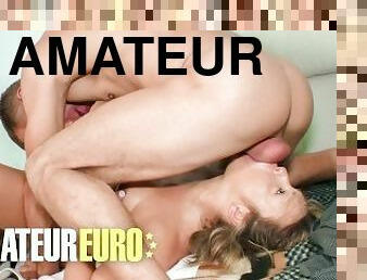 AMATEUR EURO - Hot Amateur Nympho Can't Stay Away From Huge Cock