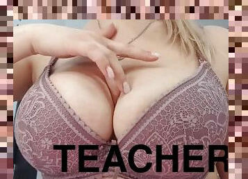 School teacher seduces me with video of her big boobs