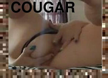 Lonely cougar fills her own holes