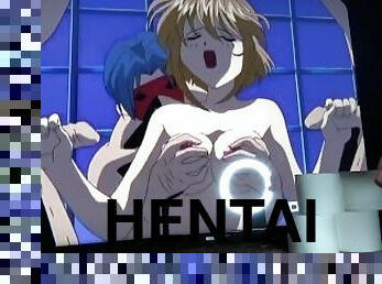 Hottest Hentai Uncensored Threesome With Creampie At The Castle PART 1