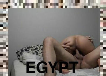 hot egyptian sharmota rides my dick and swallows my cum