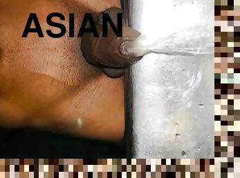 asiatisk, pissande, amatör, mogen, cumshot, samling, casting, pov, sprut, ensam