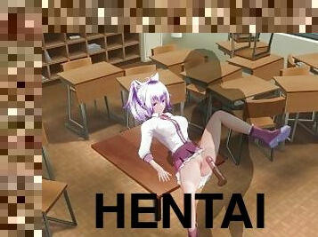 orgamus, schulmädchen, dilettant, anal-sex, babe, beule-schuss, junge, anime, hentai, 3d