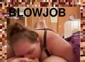 A blowjob after a hard day at work pov