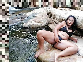 Outdoor Masturbation Near Tourist Waterfalls (mexico)