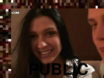 Ilya, Rita Elizabeth And Denis - Wild Nude Fucking In Public Restroom