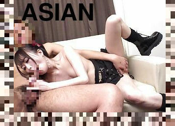 asia, jepang, creampie-ejakulasi-di-dalam-vagina-atau-anus-dan-keluarnya-tetesan-sperma, ganda, sudut-pandang, berambut-cokelat, menembus