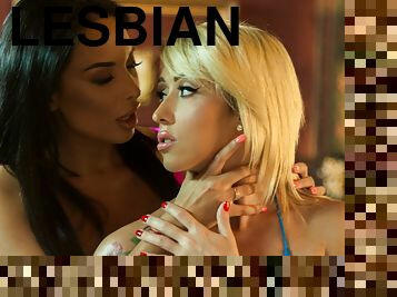 Amazing lesbian XXX scene with Christina Shine and Anissa Kate