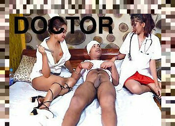 Desi Dirty Hot Doctor Sudipa And Sexy Hot Nurse Srabani Shares A Patient Big Cock ( Hindi Audio )