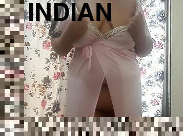 Sluty Nightgown For Hot Naughty Indian Wife