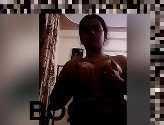 Sexy Desi Girl Showing Her Boobs To Lover On Video Call Part 2