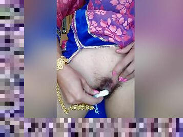 Indian Bhabhi Masturbating With Tampon Before Insertion When Family Menstrual Period Fetish