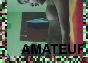 amateur, webcam, rambut-perang
