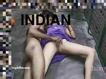 Indian Bhabhi And Indian Aunty - Naked Telugu Village Couple Hardcore Fucking Late Night On Floor
