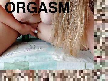 Sits On A Bottle Of Lube And Has A Powerful Orgasm - Depravedminx