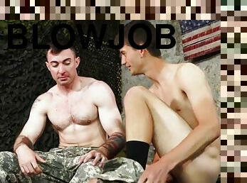 Cody Kodak and Jon Campanelli in a hot military-themed sex scene
