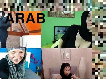 Quartet of girls in hijab