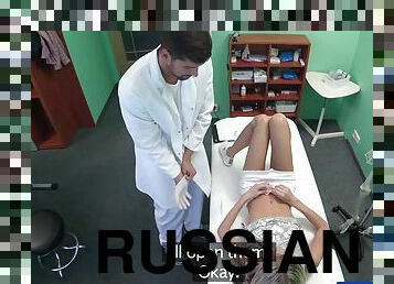 FakeHospital Shy cute Russian cured by cock in mouth