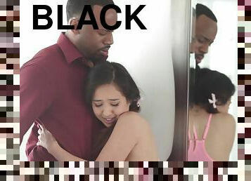 Gorgeous teen slut Mila Jade takes on massive black cock