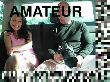 Amateur Girl Fucks In The Van