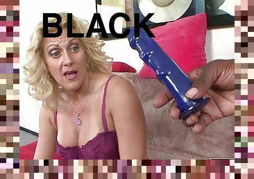 Horny GILF Goes Black Tonight