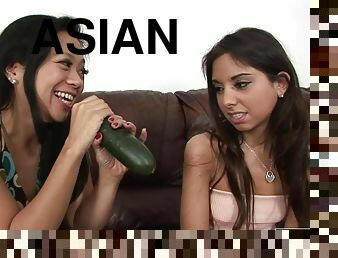 Latina Sluts Train To Suck Using Cucumber
