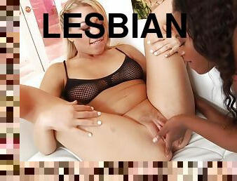 Interracial lesbian squirters