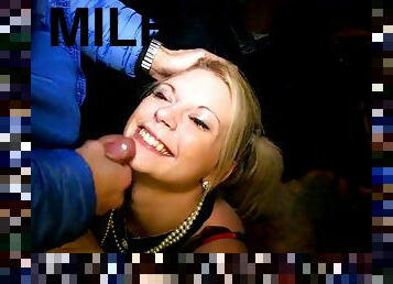 Blonde MILF Bukkake