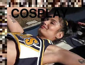 Full cheerleader shoot - underarms, cosplay and more