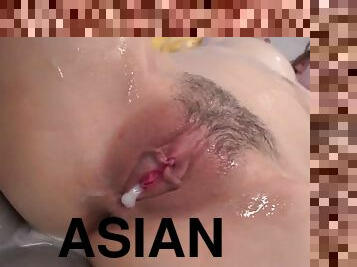 asiatisk, badning, orgie, fisse-pussy, hardcore, japans, creampie, fingering, undertøj, ridning