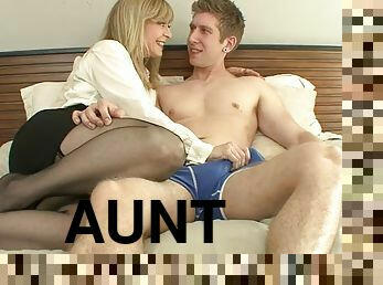 OMG! Aunt catches me jerking off and wants to fuck. UNCUT TABOO!!!