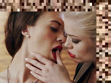 Ash Hollywood And Dani Daniels Glamour Lesbians Trio