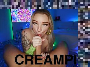 09-09-2022 Beautiful Big Tit Cam Girl Creampie Blonde Pov