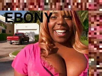 Ebony chubby babe hot porn video